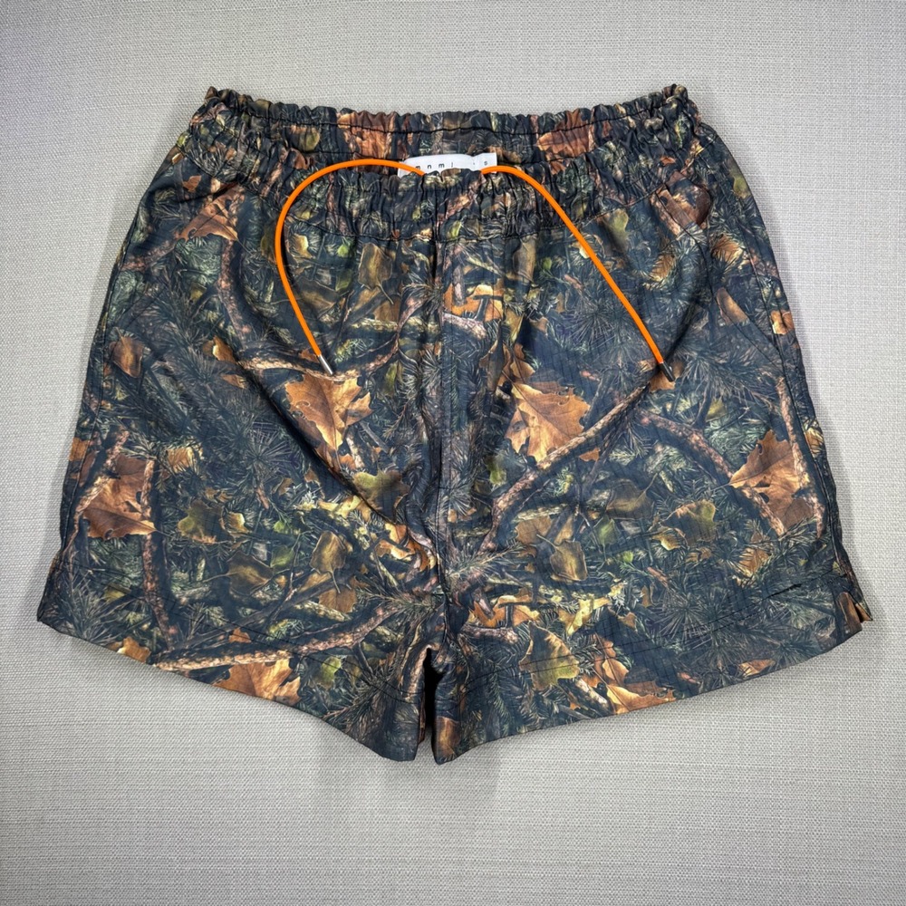 MNML Mens Ripstop Elastic Waist Drawstring Shorts Real Tree Camo Size Small